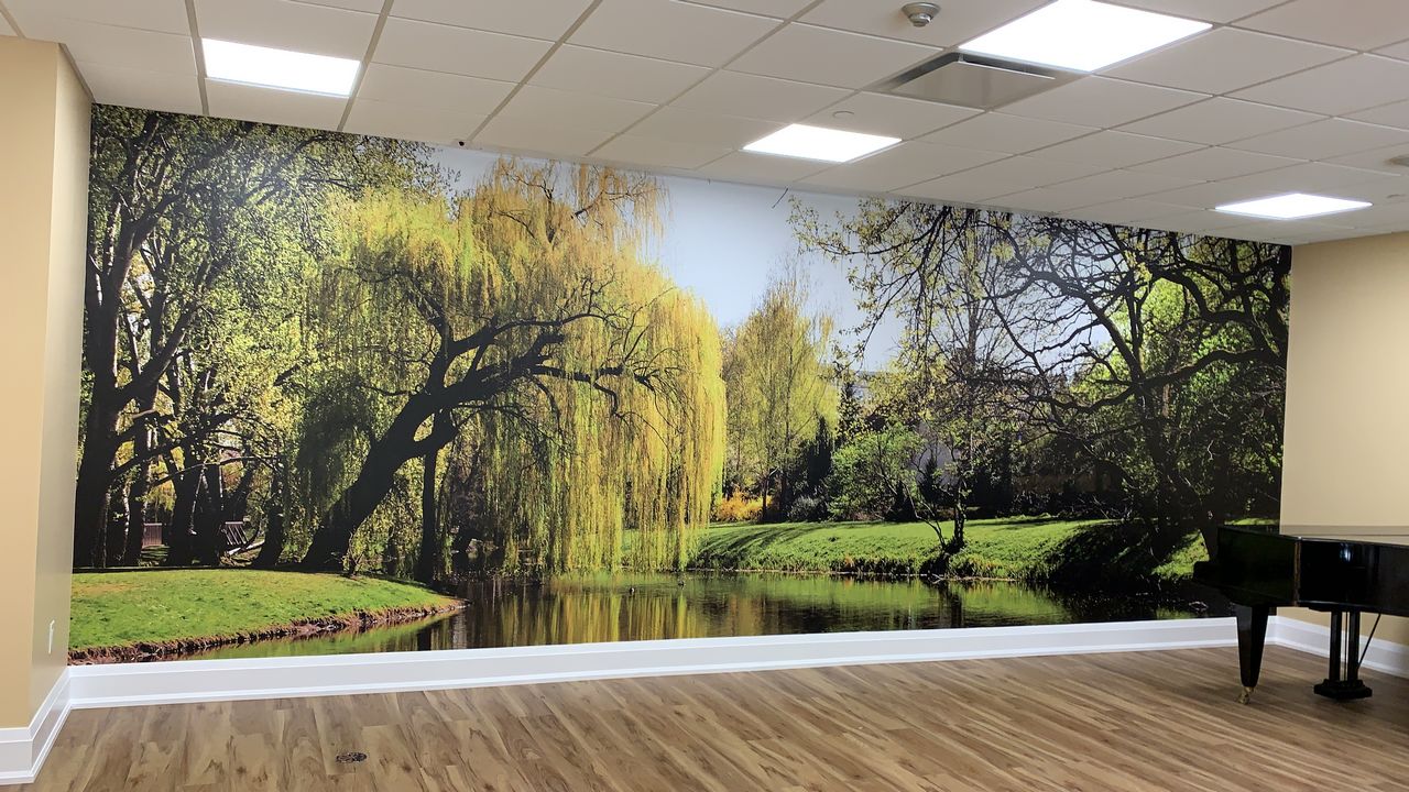 Installed wall mural realization 1