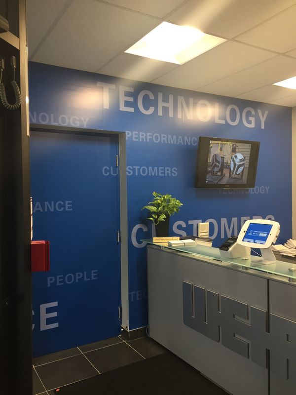 Installed wall mural realization 8